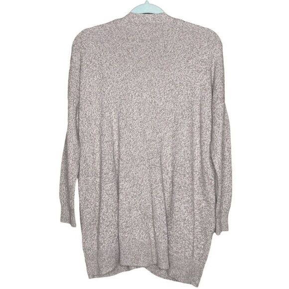 Madewell Oversized Long Sleeve V-Neck Ribbed Hem Cardigan Sweater Brown Small - Picture 12 of 12